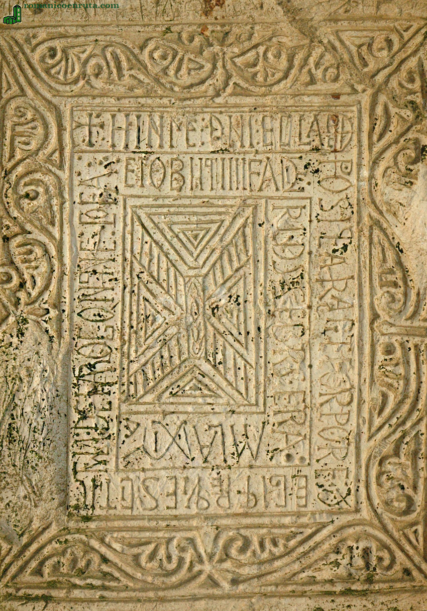 MONASTERIO DE SAN MIGUEL DE B&Aacute;RCENA (ASTURIAS). INSCRIPCI&Oacute;N DE AROGONTINE.